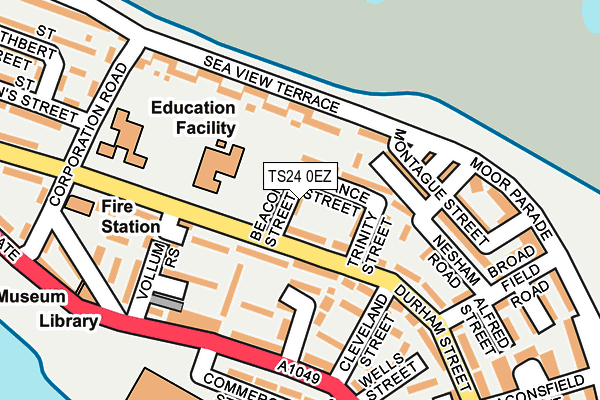 TS24 0EZ map - OS OpenMap – Local (Ordnance Survey) TS24 0EZ map - OS OpenMap – Local (Ordnance Survey)