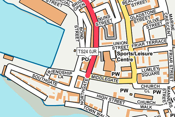 TS24 0JR map - OS OpenMap – Local (Ordnance Survey) TS24 0JR map - OS OpenMap – Local (Ordnance Survey)