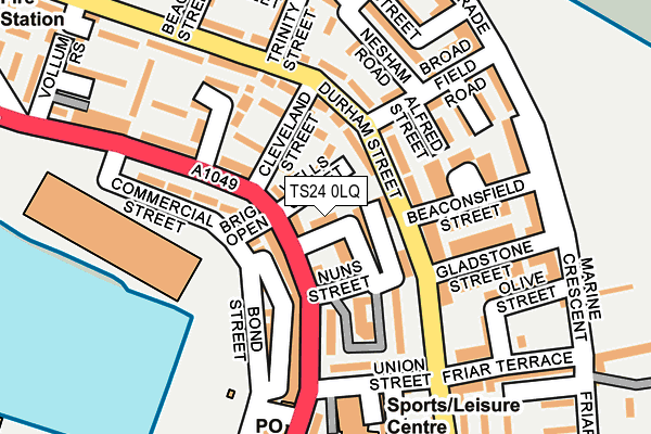 TS24 0LQ map - OS OpenMap – Local (Ordnance Survey) TS24 0LQ map - OS OpenMap – Local (Ordnance Survey)
