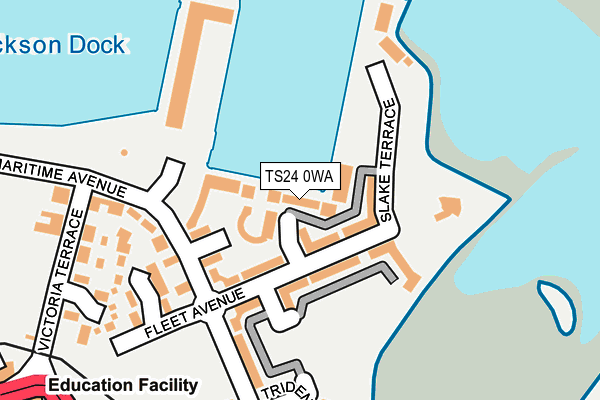 TS24 0WA map - OS OpenMap – Local (Ordnance Survey) TS24 0WA map - OS OpenMap – Local (Ordnance Survey)