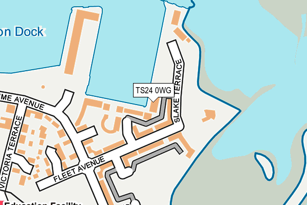 TS24 0WG map - OS OpenMap – Local (Ordnance Survey) TS24 0WG map - OS OpenMap – Local (Ordnance Survey)