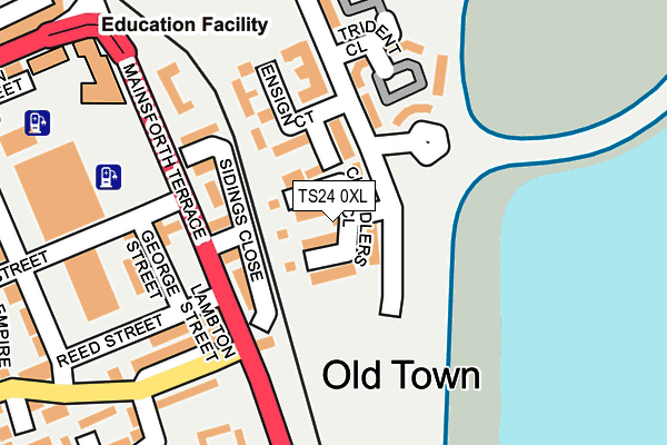 TS24 0XL map - OS OpenMap – Local (Ordnance Survey) TS24 0XL map - OS OpenMap – Local (Ordnance Survey)