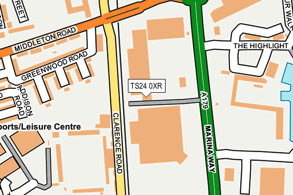TS24 0XR map - OS OpenMap – Local (Ordnance Survey) TS24 0XR map - OS OpenMap – Local (Ordnance Survey)