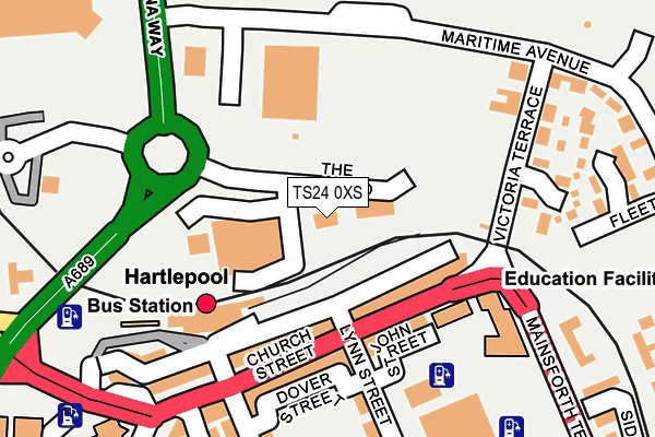 TS24 0XS map - OS OpenMap – Local (Ordnance Survey) TS24 0XS map - OS OpenMap – Local (Ordnance Survey)