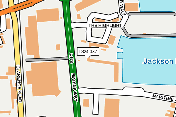 TS24 0XZ map - OS OpenMap – Local (Ordnance Survey) TS24 0XZ map - OS OpenMap – Local (Ordnance Survey)