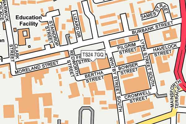TS24 7GQ map - OS OpenMap – Local (Ordnance Survey) TS24 7GQ map - OS OpenMap – Local (Ordnance Survey)