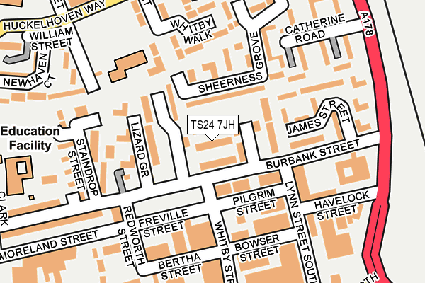 TS24 7JH map - OS OpenMap – Local (Ordnance Survey) TS24 7JH map - OS OpenMap – Local (Ordnance Survey)