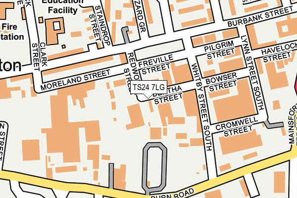 TS24 7LG map - OS OpenMap – Local (Ordnance Survey) TS24 7LG map - OS OpenMap – Local (Ordnance Survey)