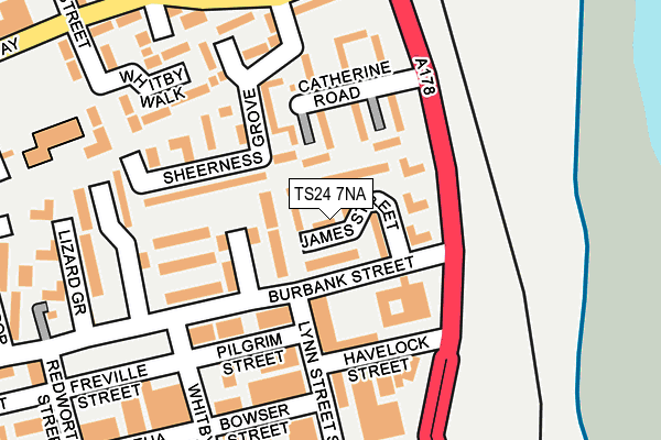 TS24 7NA map - OS OpenMap – Local (Ordnance Survey) TS24 7NA map - OS OpenMap – Local (Ordnance Survey)