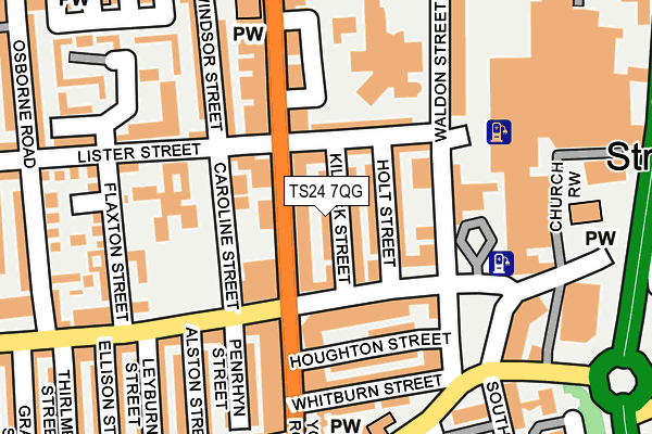 TS24 7QG map - OS OpenMap – Local (Ordnance Survey) TS24 7QG map - OS OpenMap – Local (Ordnance Survey)