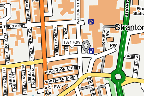 TS24 7QW map - OS OpenMap – Local (Ordnance Survey) TS24 7QW map - OS OpenMap – Local (Ordnance Survey)
