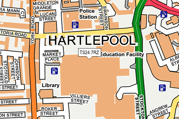 TS24 7RZ map - OS OpenMap – Local (Ordnance Survey) TS24 7RZ map - OS OpenMap – Local (Ordnance Survey)