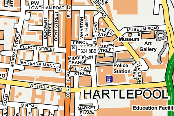 TS24 8BB map - OS OpenMap – Local (Ordnance Survey) TS24 8BB map - OS OpenMap – Local (Ordnance Survey)