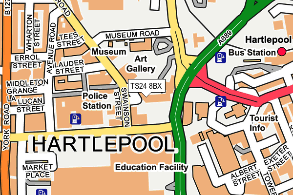TS24 8BX map - OS OpenMap – Local (Ordnance Survey) TS24 8BX map - OS OpenMap – Local (Ordnance Survey)