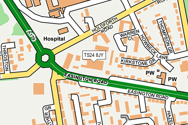 TS24 8JY map - OS OpenMap – Local (Ordnance Survey) TS24 8JY map - OS OpenMap – Local (Ordnance Survey)
