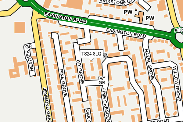 TS24 8LQ map - OS OpenMap – Local (Ordnance Survey) TS24 8LQ map - OS OpenMap – Local (Ordnance Survey)
