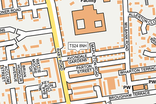 TS24 8NH map - OS OpenMap – Local (Ordnance Survey) TS24 8NH map - OS OpenMap – Local (Ordnance Survey)