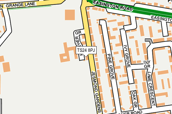 TS24 8PJ map - OS OpenMap – Local (Ordnance Survey) TS24 8PJ map - OS OpenMap – Local (Ordnance Survey)