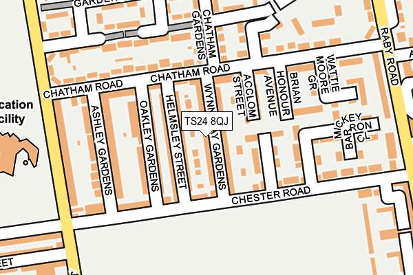 TS24 8QJ map - OS OpenMap – Local (Ordnance Survey) TS24 8QJ map - OS OpenMap – Local (Ordnance Survey)