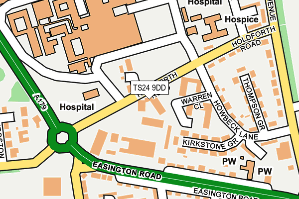 TS24 9DD map - OS OpenMap – Local (Ordnance Survey) TS24 9DD map - OS OpenMap – Local (Ordnance Survey)