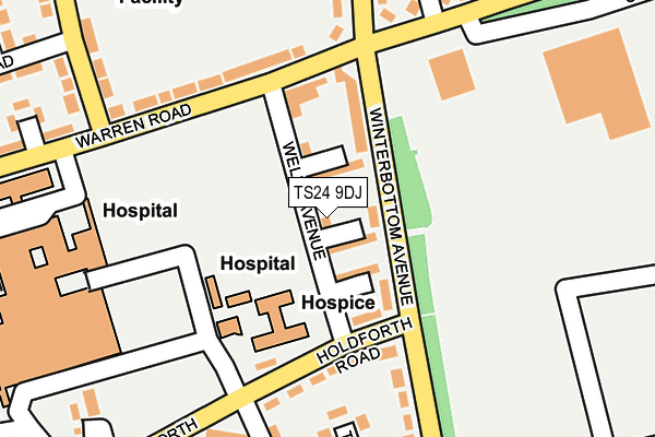 TS24 9DJ map - OS OpenMap – Local (Ordnance Survey) TS24 9DJ map - OS OpenMap – Local (Ordnance Survey)