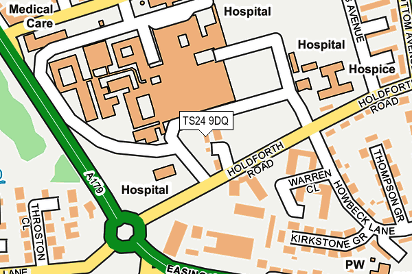 TS24 9DQ map - OS OpenMap – Local (Ordnance Survey) TS24 9DQ map - OS OpenMap – Local (Ordnance Survey)