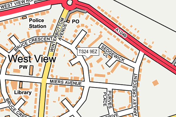 TS24 9EZ map - OS OpenMap – Local (Ordnance Survey) TS24 9EZ map - OS OpenMap – Local (Ordnance Survey)