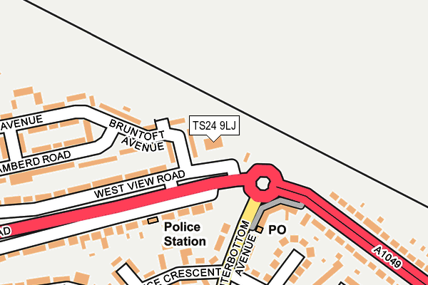 TS24 9LJ map - OS OpenMap – Local (Ordnance Survey) TS24 9LJ map - OS OpenMap – Local (Ordnance Survey)