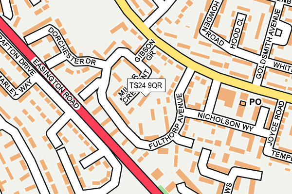 TS24 9QR map - OS OpenMap – Local (Ordnance Survey) TS24 9QR map - OS OpenMap – Local (Ordnance Survey)