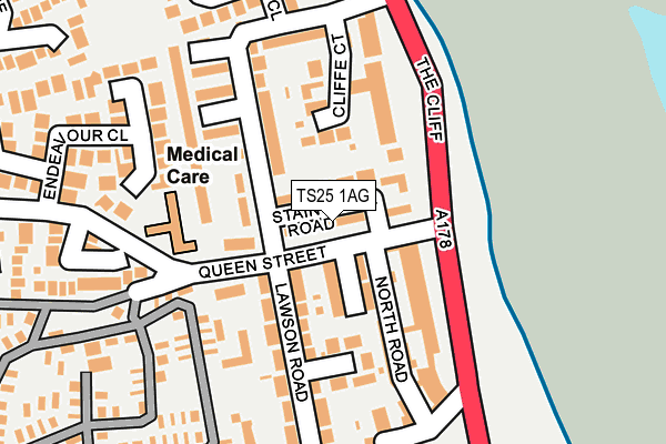 TS25 1AG map - OS OpenMap – Local (Ordnance Survey) TS25 1AG map - OS OpenMap – Local (Ordnance Survey)