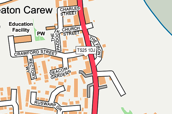 TS25 1DJ map - OS OpenMap – Local (Ordnance Survey) TS25 1DJ map - OS OpenMap – Local (Ordnance Survey)