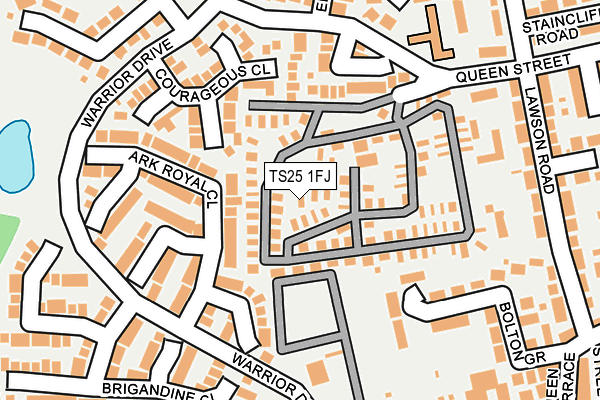 TS25 1FJ map - OS OpenMap – Local (Ordnance Survey) TS25 1FJ map - OS OpenMap – Local (Ordnance Survey)