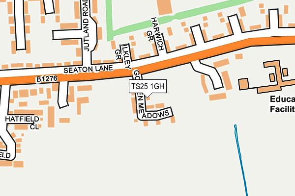 TS25 1GH map - OS OpenMap – Local (Ordnance Survey) TS25 1GH map - OS OpenMap – Local (Ordnance Survey)