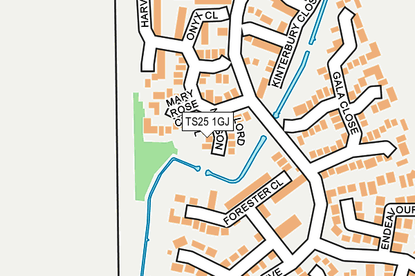 TS25 1GJ maps, stats, and open data