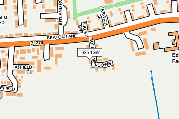 TS25 1GW map - OS OpenMap – Local (Ordnance Survey) TS25 1GW map - OS OpenMap – Local (Ordnance Survey)