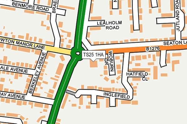 TS25 1HA map - OS OpenMap – Local (Ordnance Survey) TS25 1HA map - OS OpenMap – Local (Ordnance Survey)