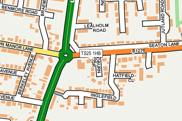 TS25 1HB map - OS OpenMap – Local (Ordnance Survey) TS25 1HB map - OS OpenMap – Local (Ordnance Survey)
