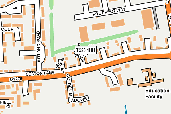 TS25 1HH map - OS OpenMap – Local (Ordnance Survey) TS25 1HH map - OS OpenMap – Local (Ordnance Survey)