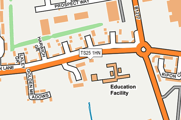 TS25 1HN map - OS OpenMap – Local (Ordnance Survey) TS25 1HN map - OS OpenMap – Local (Ordnance Survey)