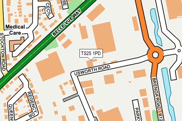 TS25 1PD maps, stats, and open data