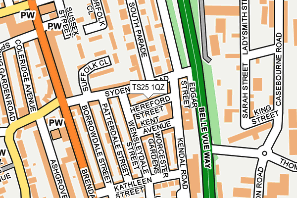 TS25 1QZ map - OS OpenMap – Local (Ordnance Survey) TS25 1QZ map - OS OpenMap – Local (Ordnance Survey)