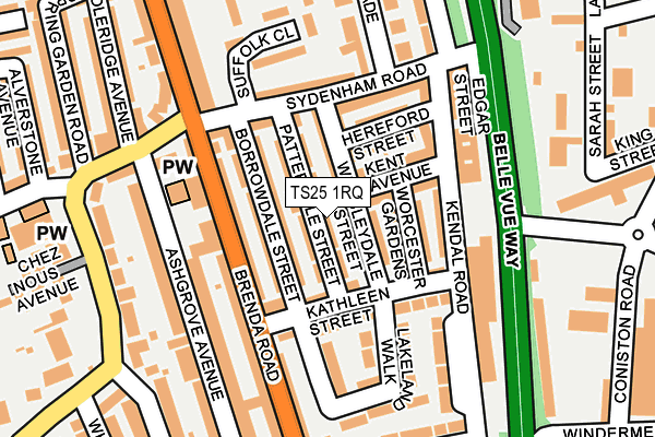 TS25 1RQ map - OS OpenMap – Local (Ordnance Survey) TS25 1RQ map - OS OpenMap – Local (Ordnance Survey)