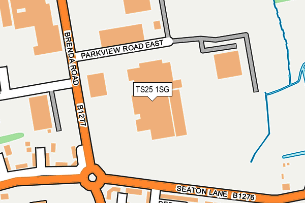 TS25 1SG map - OS OpenMap – Local (Ordnance Survey) TS25 1SG map - OS OpenMap – Local (Ordnance Survey)