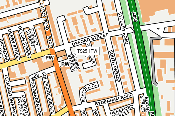 TS25 1TW map - OS OpenMap – Local (Ordnance Survey) TS25 1TW map - OS OpenMap – Local (Ordnance Survey)