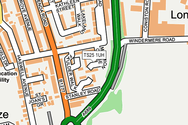 TS25 1UH map - OS OpenMap – Local (Ordnance Survey) TS25 1UH map - OS OpenMap – Local (Ordnance Survey)