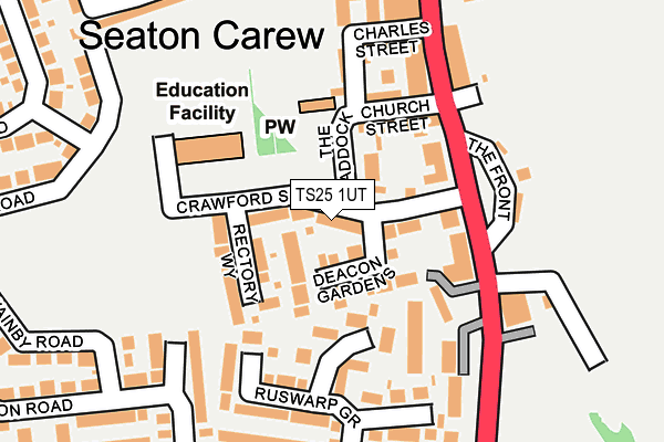 TS25 1UT map - OS OpenMap – Local (Ordnance Survey) TS25 1UT map - OS OpenMap – Local (Ordnance Survey)