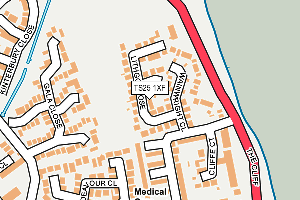 TS25 1XF map - OS OpenMap – Local (Ordnance Survey) TS25 1XF map - OS OpenMap – Local (Ordnance Survey)