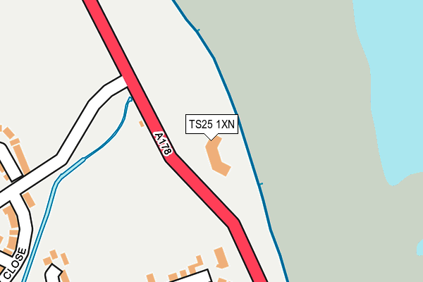 TS25 1XN map - OS OpenMap – Local (Ordnance Survey) TS25 1XN map - OS OpenMap – Local (Ordnance Survey)