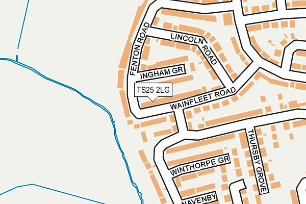 TS25 2LG map - OS OpenMap – Local (Ordnance Survey) TS25 2LG map - OS OpenMap – Local (Ordnance Survey)