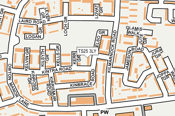 TS25 3LY map - OS OpenMap – Local (Ordnance Survey) TS25 3LY map - OS OpenMap – Local (Ordnance Survey)